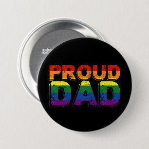 Stolzer Vater LGBT Elternteil Gay Pride Vater Button