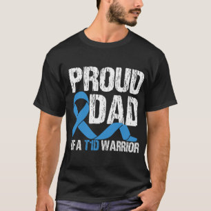 Stolzer Vater Papa eines Typ-1-Diabetes-Bewusstsei T-Shirt