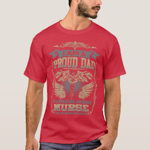 Stolzer Vater Phantastischer Krankenschwestern Tag T-Shirt