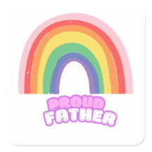 Stolzer Vater Regenbogen-Vater Vatertag