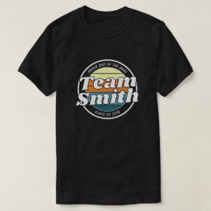 Stolzer Vater Retro-Team Nachname Klasse 20XX Absc T-Shirt