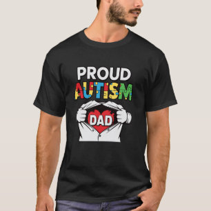 Stolzer Vater Sohn Tochter Autistische Kinder Auti T-Shirt