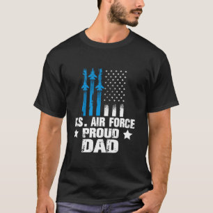 Stolzer Vater US Militär Veteranen Familienmatt T-Shirt