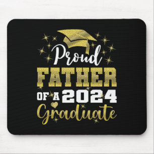 Stolzer Vater von 2024 Graduate Phantastisch Famil Mousepad