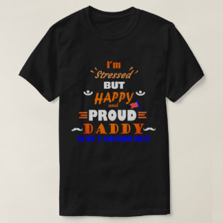 Stolzer Vater von 2 Jungen T-Shirt