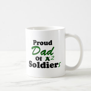 Stolzer Vater von 2 Soldaten Tasse