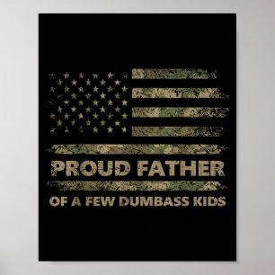 Stolzer Vater von ein paar Kindern lustiger Vatert Poster