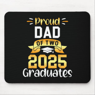 Stolzer Vater von zwei 2025 Absolventen - Doppelfa Mousepad