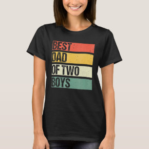 Stolzer Vater von zwei Phantastischen Sons Vater v T-Shirt