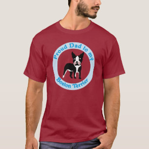 Stolzer Vater zu Boston Terrier T-Shirt