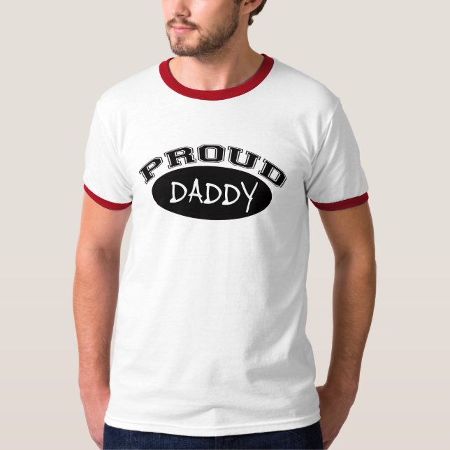 Stolzer Vati (Schwarzes) T-Shirt (Vorderseite)