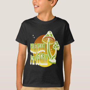 Stolzer vegan retro lustiger pflanzlicher Lebensst T-Shirt