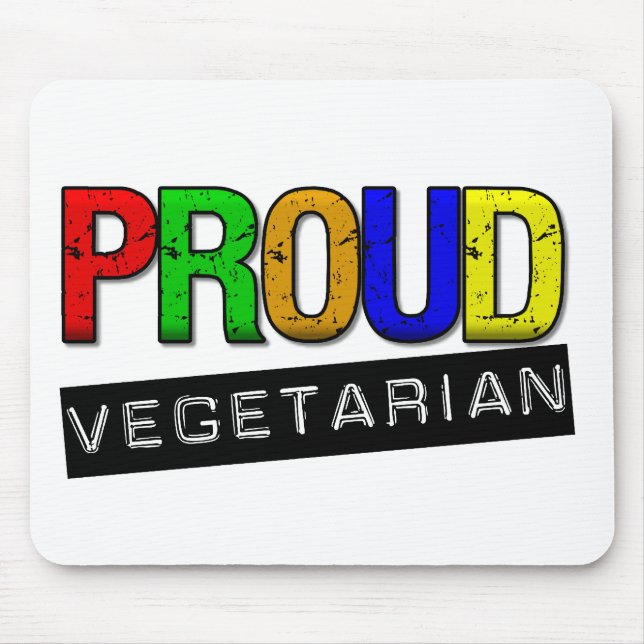 Stolzer Vegetarier Mousepad (Vorne)
