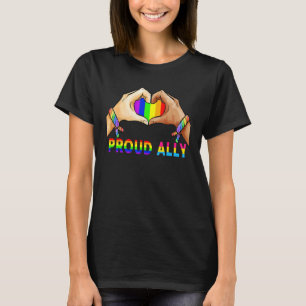 Stolzer Verbündeter Pride Lgbt Transgender-Flagge T-Shirt