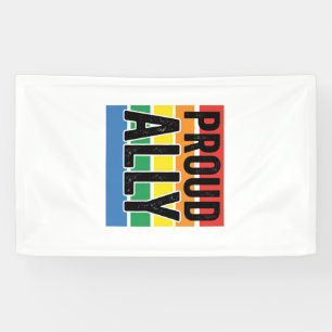 Stolzer Verbündeter Vintage-Pride-Support-Shirt-De Banner