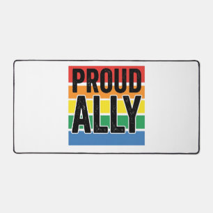Stolzer Verbündeter Vintage-Pride-Support-Shirt-De Schreibtischunterlage