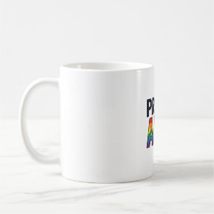 Stolzer Verbündeter Vintage Regenbogen Herz T-Shir Kaffeetasse