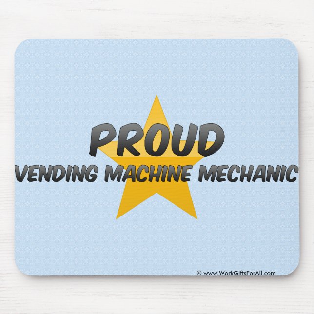 Stolzer Verkaufäutomat-Mechaniker Mousepad (Vorne)