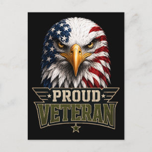 Stolzer Veteran Adler – Memorial Day Amerikanische Postkarte