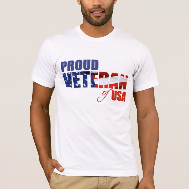 Stolzer Veteran von USA T-Shirt (Vorderseite)