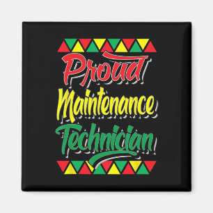 Stolzer Wartungstechniker Black History Month A Magnet