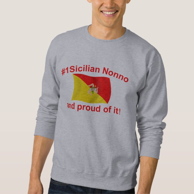 Stolzes #1 sizilianisches Nonno Sweatshirt (Vorderseite)