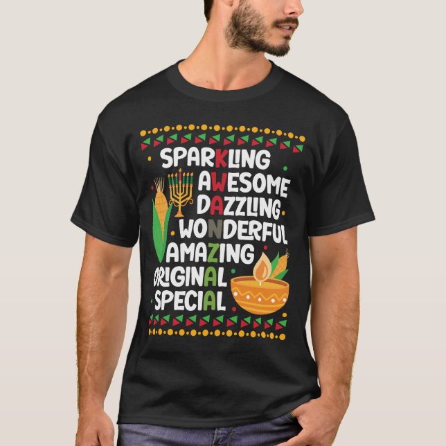Stolzes afrikanisches Happy Kwanzaa T-Shirt (Vorderseite)