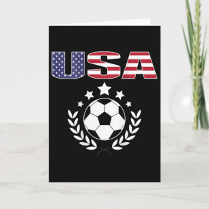 Stolzes Amerika-Fußballfans-Trikot - USA-Flagge Fo Karte
