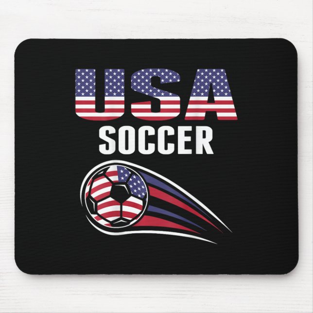 Stolzes Amerika Fußballteam Unterstützer USA-Flagg Mousepad (Vorne)
