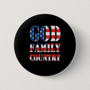 Stolzes amerikanisches Flaggenstaat-Land Button