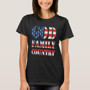 Stolzes amerikanisches Flaggenstaat-Land T-Shirt