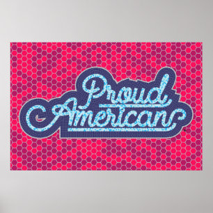 Stolzes amerikanisches Poster