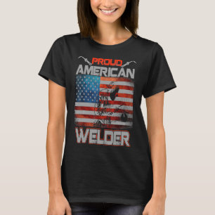 Stolzes amerikanisches Schweißer-Shirt Schweißerge T-Shirt