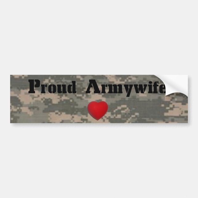 Stolzes Armywife Autoaufkleber (Vorne)