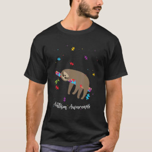 Stolzes Autismus-Bewusstsein Süßer Schlafender Fau T-Shirt