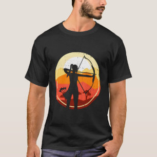 Stolzes Bogenschützen-Sportmädchen-Geschenk T-Shirt