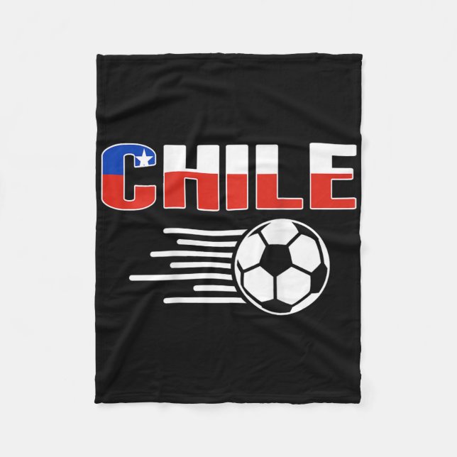 Stolzes Chile-Fußball-Liebhaber-Trikot Stolz Chile Fleecedecke (Vorderseite)