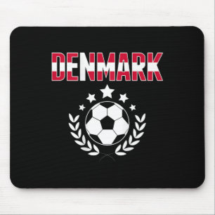 Stolzes Dänemark Fußball Fans Trikot - Unterstütze Mousepad