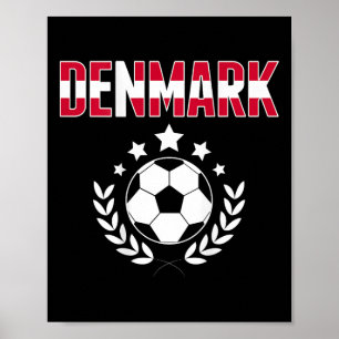 Stolzes Dänemark Fußball Fans Trikot - Unterstütze Poster
