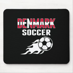 Stolzes Dänemark Fußball Liebhaber Jersey - Dänisc Mousepad