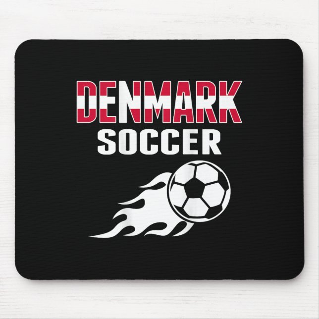 Stolzes Dänemark Fußball Liebhaber Jersey - Dänisc Mousepad (Vorne)