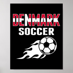 Stolzes Dänemark Fußballfans Trikot - Dänischer Fu Poster