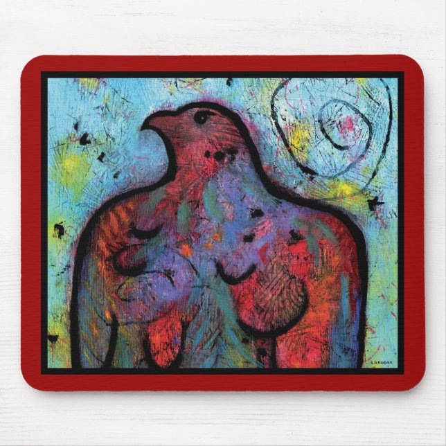 Stolzes Eagle Mousepad - 9,25" x 7,75" (Vorne)