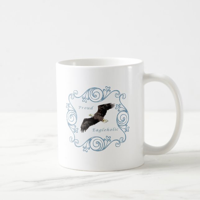 Stolzes Eagleholic Blau Kaffeetasse (Rechts)