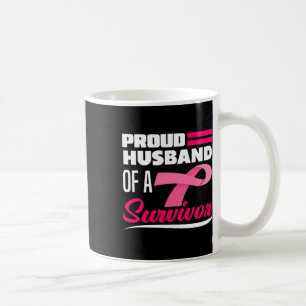 Stolzes Ehemann einer überlebenden Ehefrau Brustkr Kaffeetasse