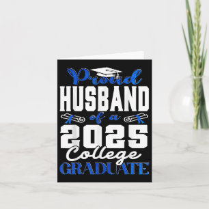 Stolzes Ehemann von 2025 Graduate Uni Shirt Gradu Karte
