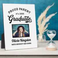 Stolzes Eltern eines 2025 Graduate White Custom Fo