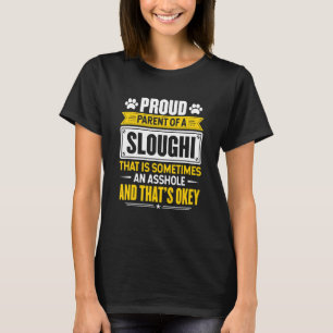 Stolzes Eltern eines Sloughi Hundebesitzers Mama V T-Shirt