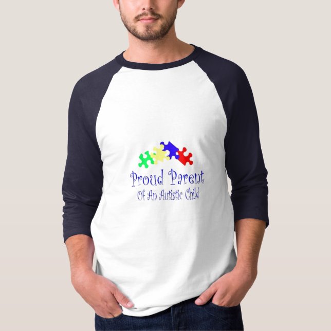 Stolzes Elternteil-Puzzlespiel-Shirt T-Shirt (Vorderseite)