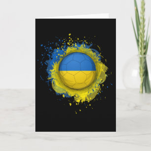 Stolzes Erbe Ukraine-Flagge Fußball Ll Karte